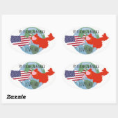 Stickers om naar studenten te sturen: USA, Love (Vel)