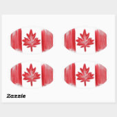 Stickers onder Canadese vlag (Vel)