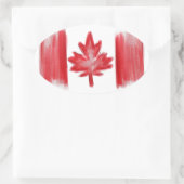 Stickers onder Canadese vlag (Tas)