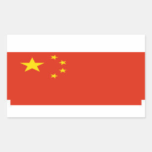 Stickers onder Chinese vlag