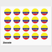 Stickers onder Colombiaanse vlag (Vel)