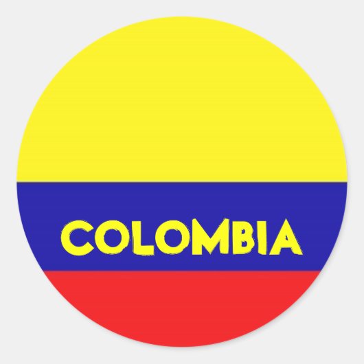 Stickers onder Colombiaanse vlag (Voorkant)