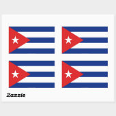 Stickers onder Cubaanse vlag (Vel)