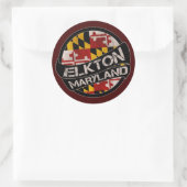 Stickers onder de vlag van Elkton Maryland (Tas)
