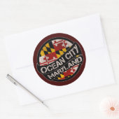 Stickers onder de vlag van Ocean City Maryland (Envelop)