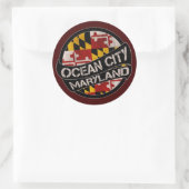 Stickers onder de vlag van Ocean City Maryland (Tas)