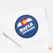 Stickers onder de vlag van Rifle Colorado (Envelop)