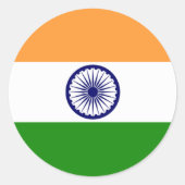 Stickers onder Indiase vlag (Voorkant)