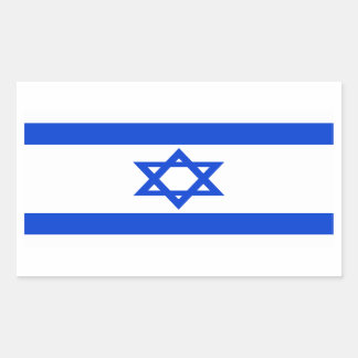 Stickers onder Israëlische vlag