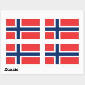 Stickers onder Noorse vlag* (Vel)