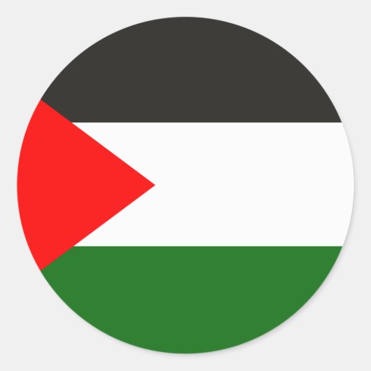 Stickers onder Palestijnse vlag (Voorkant)