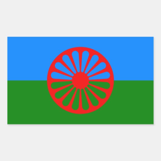 Stickers onder romaanse vlag (Voorkant)