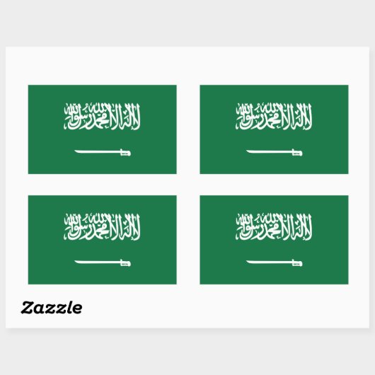 Stickers onder Saoedi-Arabische vlag (Vel)