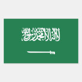 Stickers onder Saoedi-Arabische vlag (Voorkant)