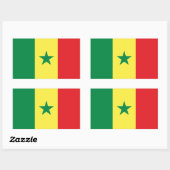 Stickers onder Senegalese vlag (Vel)