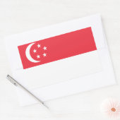 Stickers onder Singaporese vlag* (Envelop)