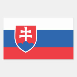 Stickers onder Slowaakse vlag*
