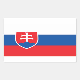 Stickers onder Slowaakse vlag*