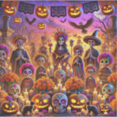 Stickers ontwerpen Halloween Day of Dead (Voorkant)