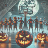 Stickers ontwerpen Halloween mix door basketbal (Voorkant)