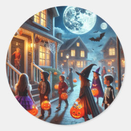 Stickers ontwerpen Halloween trick or treat