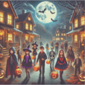 Stickers ontwerpen Halloween trick or treat (Voorkant)