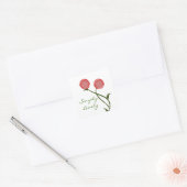 Stickers op het Plein van de Hemelvaart, rood (Envelop)