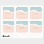 Stickers op het Surfboard Beach Square (Vel)