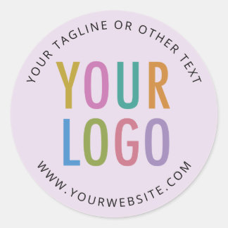 Stickers Op Maat Zakelijk Logo Gedrukt Lila Paars