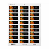 Stickers Orang Lily Flowers (Full Sheet)