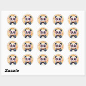Stickers Panda Valentijnsdag Kinderen School (Vel)