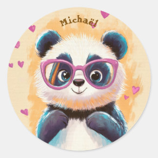 Stickers Panda Valentijnsdag Kinderen School