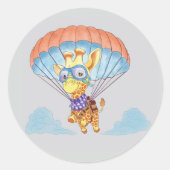 Stickers Parachute Giraffe (Voorkant)