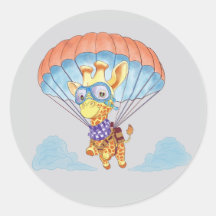 Stickers Parachute Giraffe
