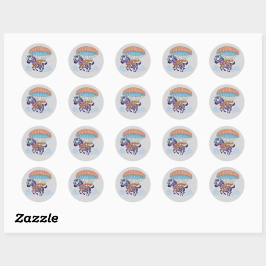 Stickers Parachute Zebra (Vel)