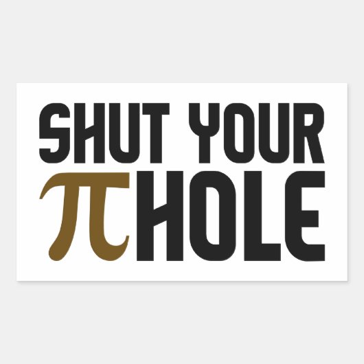 stickers "PIE HOLE" (Voorkant)