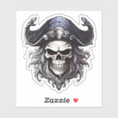 Stickers Pirate's Mark: Stickerontwerpen met pit (Vel)