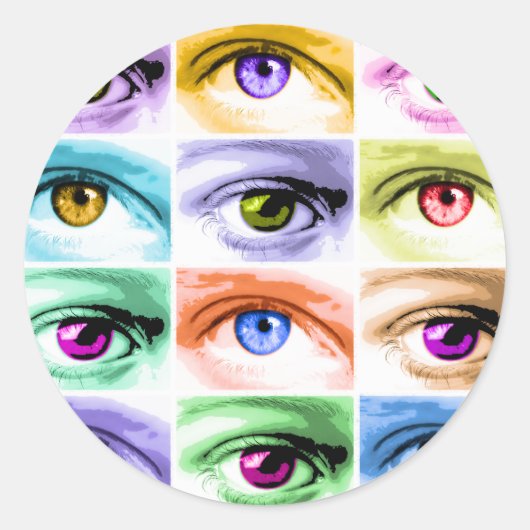 Stickers - Pop Art Eyes (Voorkant)