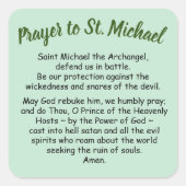Stickers Prayer naar Saint Michael the Archangel (Voorkant)