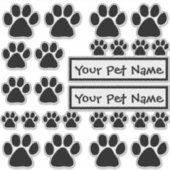 Stickers - Puppy Paw Prints (Voorkant)