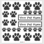 Stickers - Puppy Paw Prints (Vel)