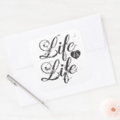 Stickers  Quote over het Leven (Envelop)