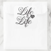 Stickers  Quote over het Leven (Tas)