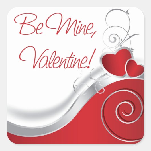 Stickers - Red Heart Silver Lining (Voorkant)