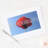 Stickers - Red Poppy Blue Sky REMEMBRANCE (Envelop)