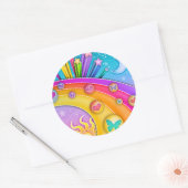 Stickers - Retro Sixties Pop Art Sky (Envelop)