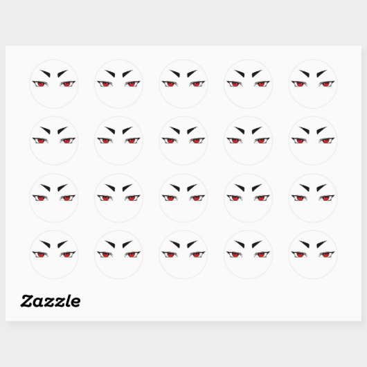 Stickers rode scherpe ogen (Vel)
