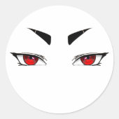 Stickers rode scherpe ogen (Voorkant)