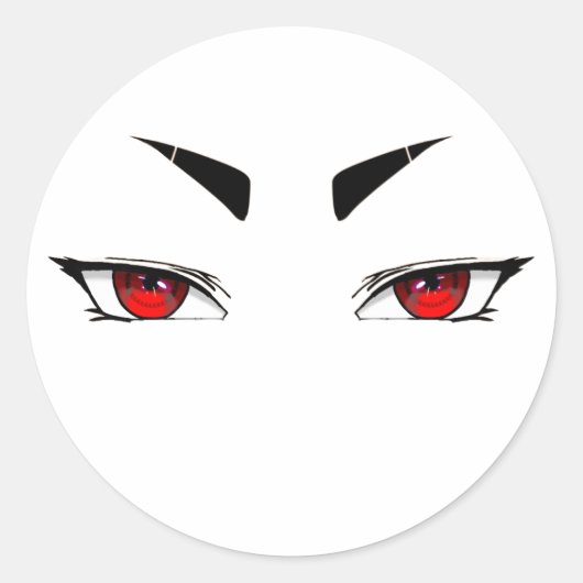Stickers rode scherpe ogen (Voorkant)