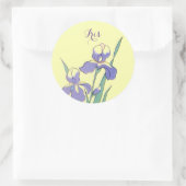 Stickers Ronde Dot Iris gepersonaliseerde aangepas (Tas)